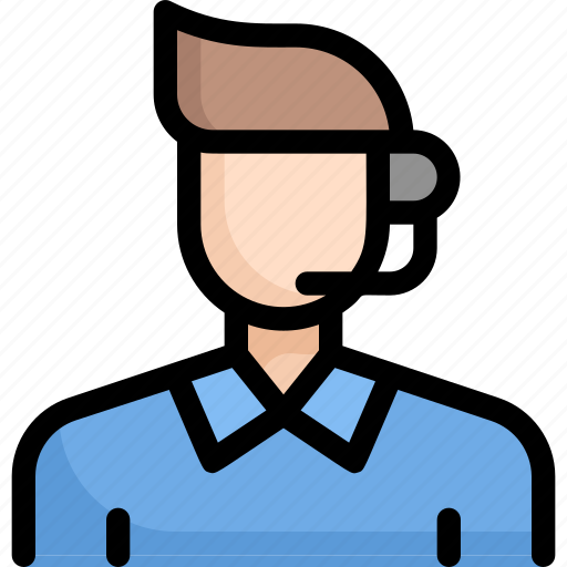 Business, marketing, customer service, help, support, man icon - Download on Iconfinder