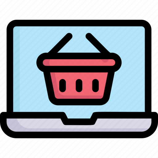 Business, marketing, online shopping, laptop, cart icon - Download on Iconfinder