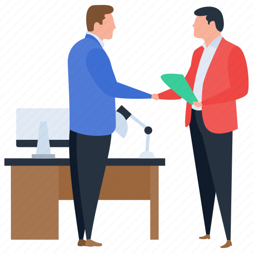 Business deal, business relationship, clasped hand, handshaking, partnership illustration - Download on Iconfinder