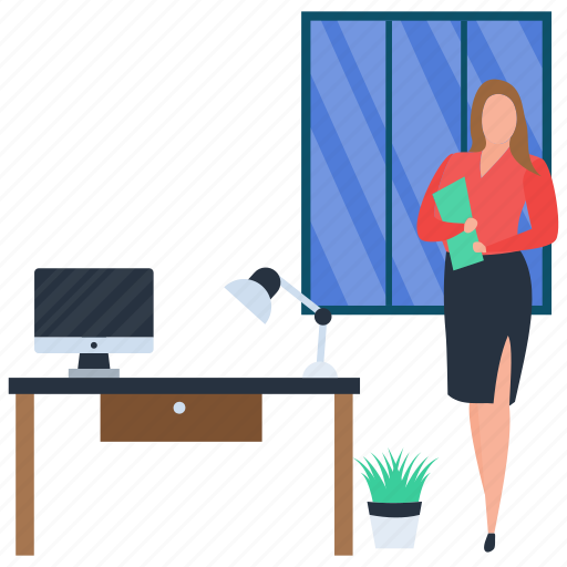 Business woman, capitalist, female entrepreneur, female owner, financer illustration - Download on Iconfinder