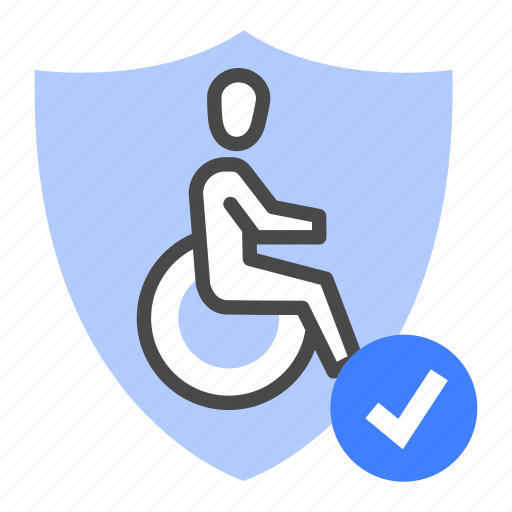 Disability, insurance, injury, wheelchair, accident, guarantee, protection icon - Download on Iconfinder
