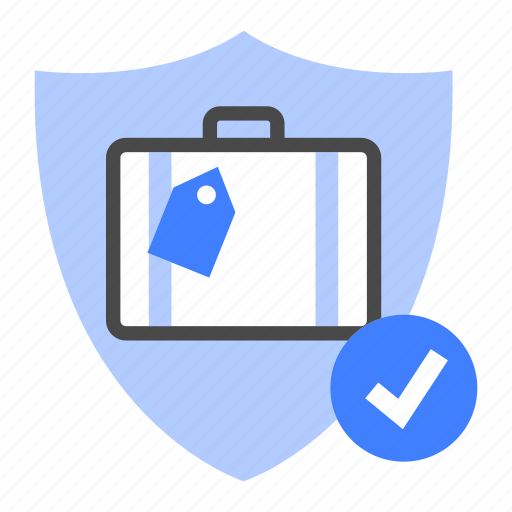 Travel, insurance, vacation, holiday, baggage, theft, protection icon - Download on Iconfinder