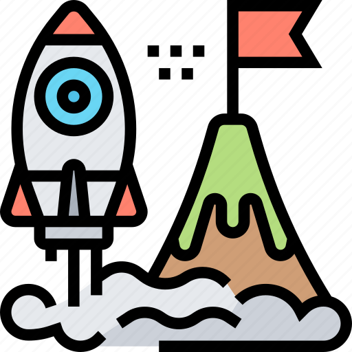 Corporate, goals, startup, launch, achievement icon - Download on Iconfinder