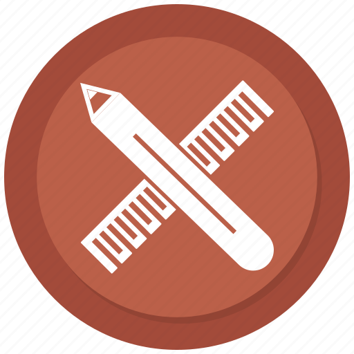 Measure, pencil, pencil and ruler, ruler icon - Download on Iconfinder