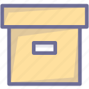 box, package, documents, office