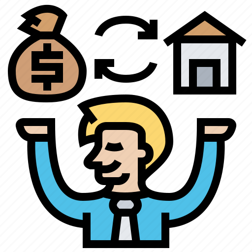 Buy, exchange, money, property, refinancing icon - Download on Iconfinder