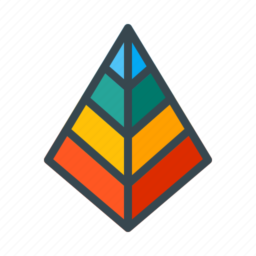 Pyramid, chart, business, statistics, geometry, finance, marketing icon - Download on Iconfinder
