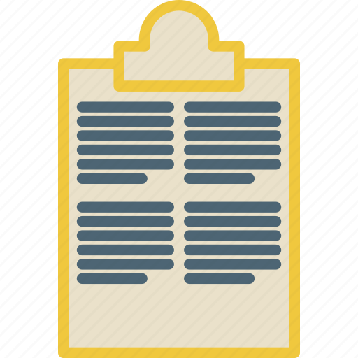 Clipboard, document, list, notepad icon - Download on Iconfinder