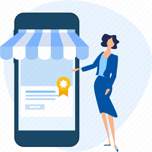 App, e-commerce, mobile, shop, shopping, store illustration - Download on Iconfinder