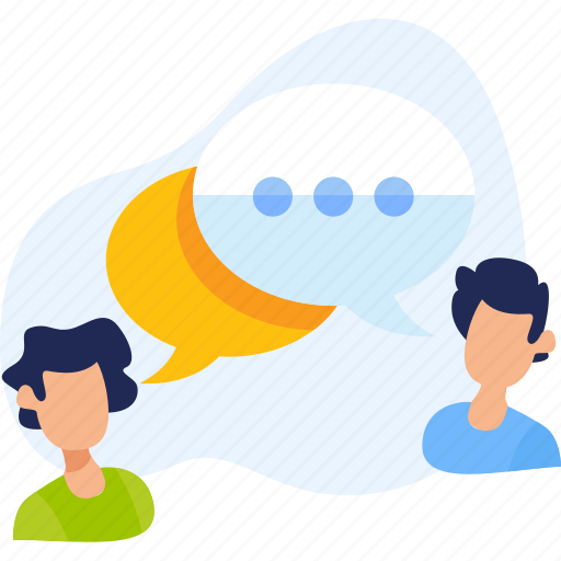 Chat, communication, media, message, people, social, support illustration - Download on Iconfinder