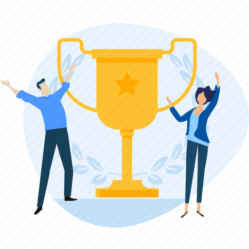Award, prize, success, team, teamwork, trophy, winner illustration - Download on Iconfinder
