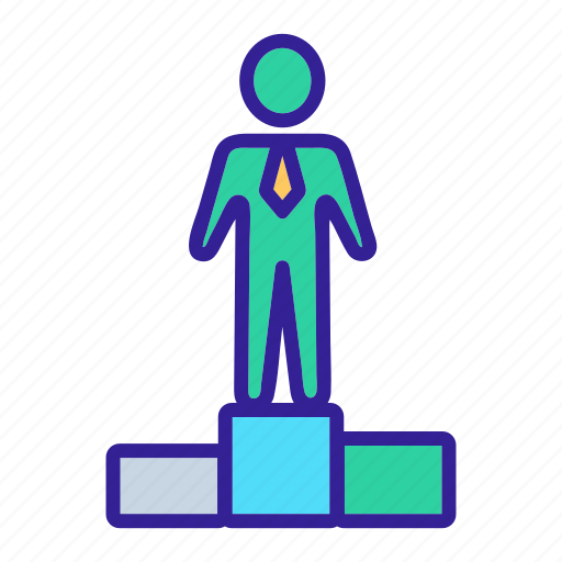Achievement, business, businessman, concept, people, success, winner icon - Download on Iconfinder