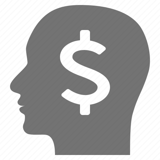 Head, dollar, mind, idea, money, businessman icon - Download on Iconfinder