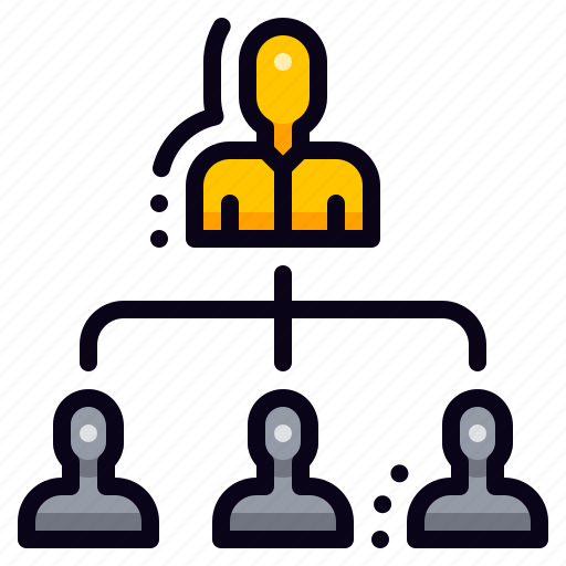 Hierarchy, leader, team, management, teamwork icon - Download on Iconfinder