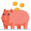 bank, cash, coin, investment, money, pig, piggy 