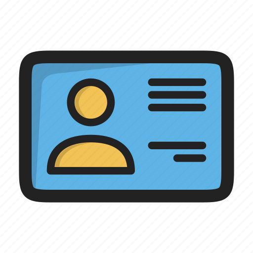 Badge, business card, contact, info, people, profile, user icon - Download on Iconfinder