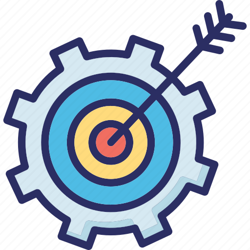 Cog, dartboard, strategy, target, targeting processing icon - Download on Iconfinder