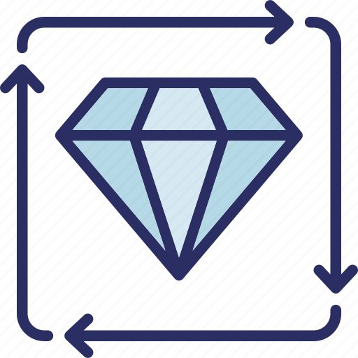 Cip, continuous improvement, development, diamond, progress icon - Download on Iconfinder