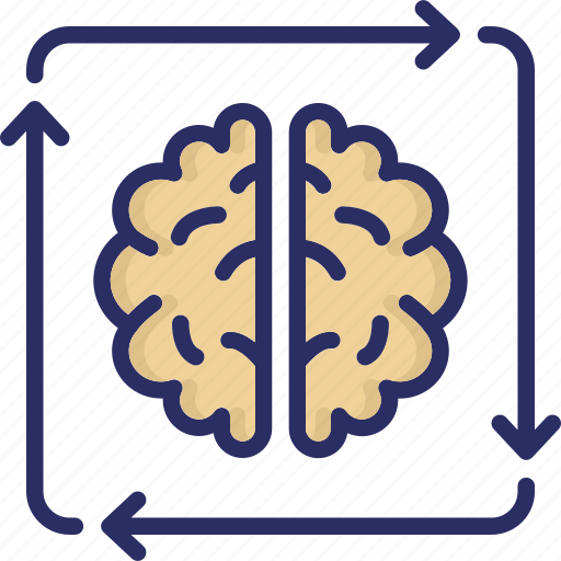 Brain, creative cycle, idea, intelligence, process icon - Download on Iconfinder