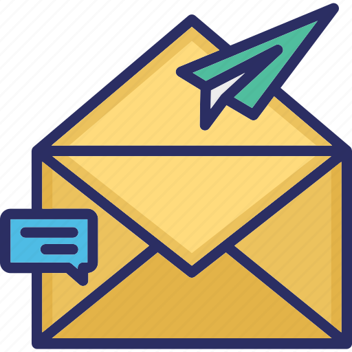 Chat, conversation, instant message, paperplane, write message icon - Download on Iconfinder