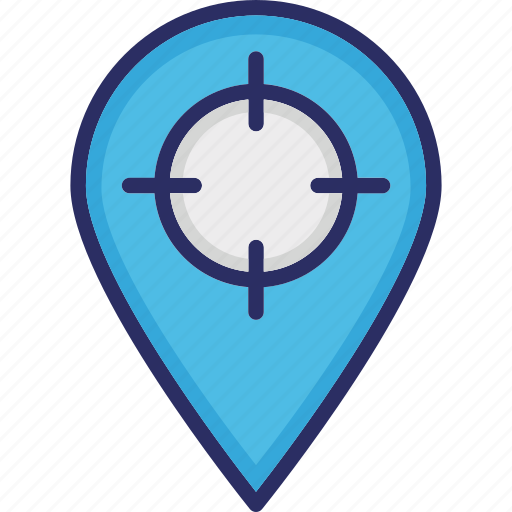 Focus, location, map pin, place focus, tracking system icon - Download on Iconfinder