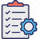 clipboard, cog, project, project management, task