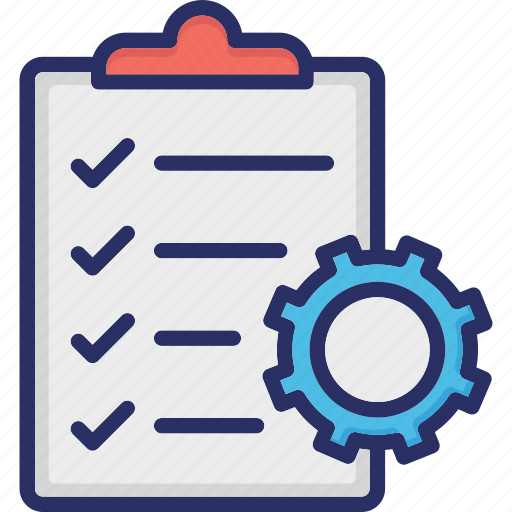 Clipboard, cog, project, project management, task icon - Download on Iconfinder