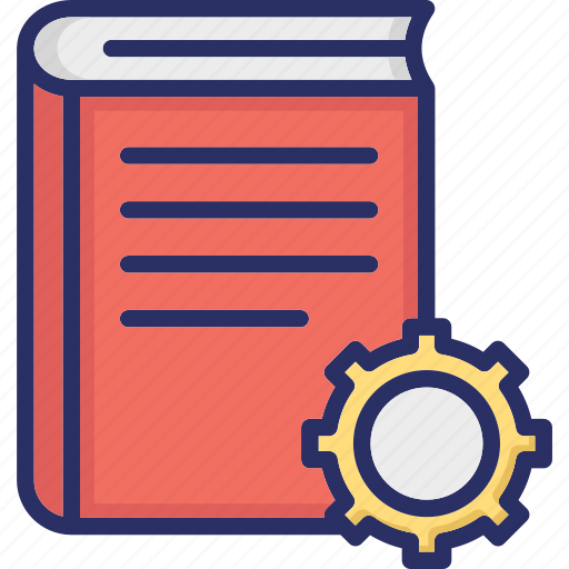 Book, cog, education, knowledge management, share knowledge icon - Download on Iconfinder