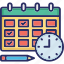 agenda, calendar, date, schedule, timetable 