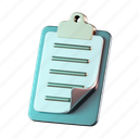 clipboard, document, stationery, office, task