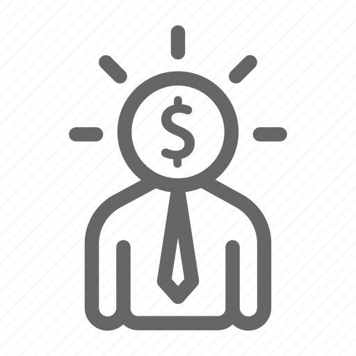 Business, dollar, finance, manager, strategy, thinking icon - Download on Iconfinder