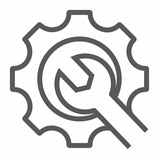 Cogwheel, repair, service, support, technical, wrench icon - Download on Iconfinder