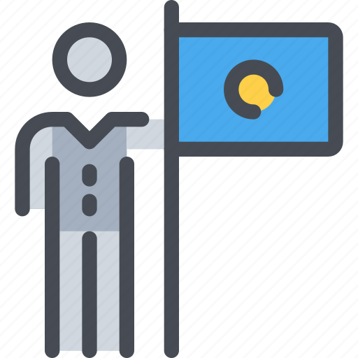 Business, flag, man, mission, person icon - Download on Iconfinder