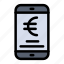 a43, euro, mobile, online, payment, shopping 