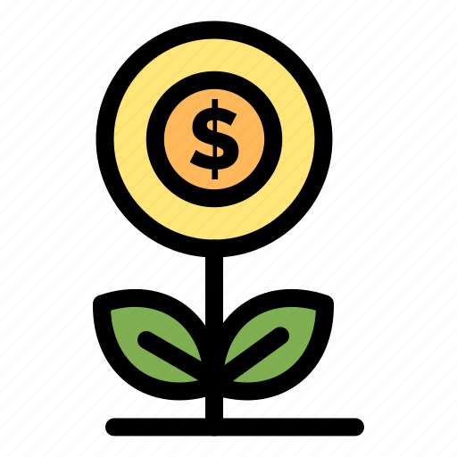 A4, business, dollar, flower, growth, money icon - Download on Iconfinder