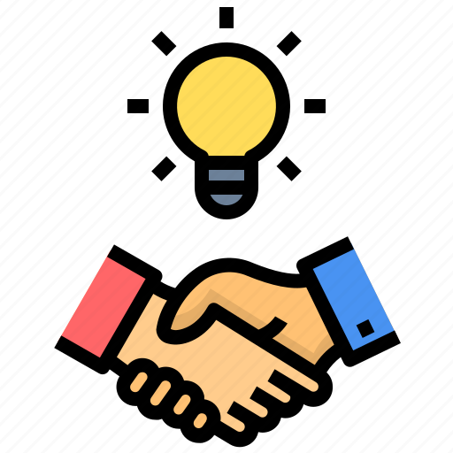 Partnership, business, handshake, deal, collaboration, brainstorming icon - Download on Iconfinder