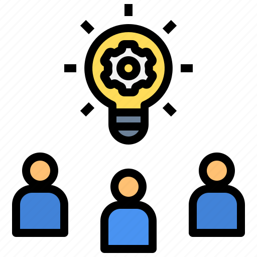 Teamwork, collaboration, brainstorming, business, idea sharing icon - Download on Iconfinder