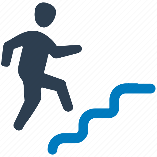 Business success, running, stairs icon - Download on Iconfinder