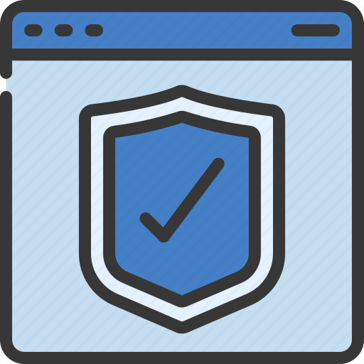 Website, protection, shield, protected, browser icon - Download on Iconfinder