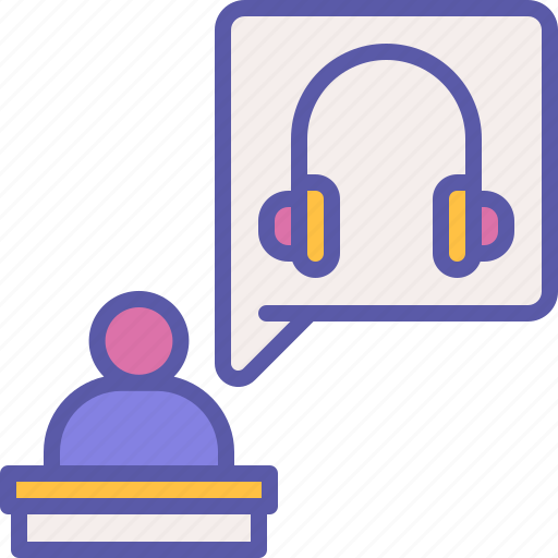 Support, service, person, business, headphone icon - Download on Iconfinder
