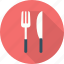 dining, fork, eating, knife, meal, restaurant 