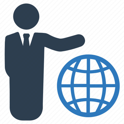 Global business, global communication, leader icon - Download on Iconfinder