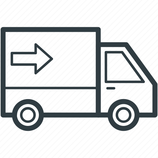 Delivery service, delivery van, shipping van, transport, vehicle icon - Download on Iconfinder