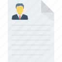 contract, cv, document, resume icon