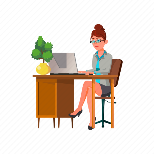 Woman, pretty, businesswoman, selling, online, people, person icon - Download on Iconfinder