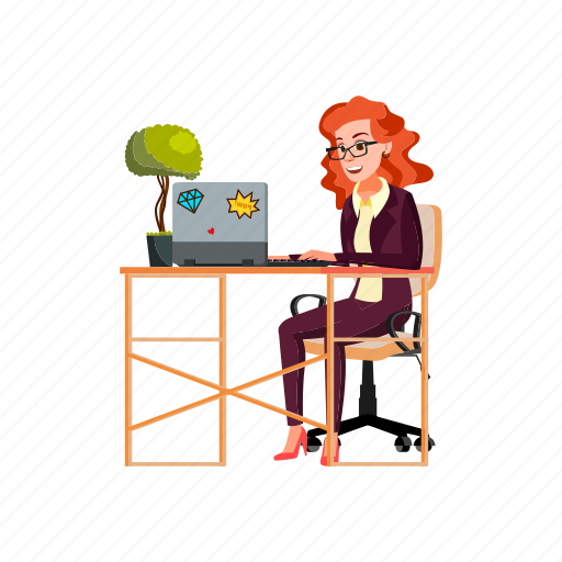 Woman, business, chatting, international, partner, laptop, people icon - Download on Iconfinder