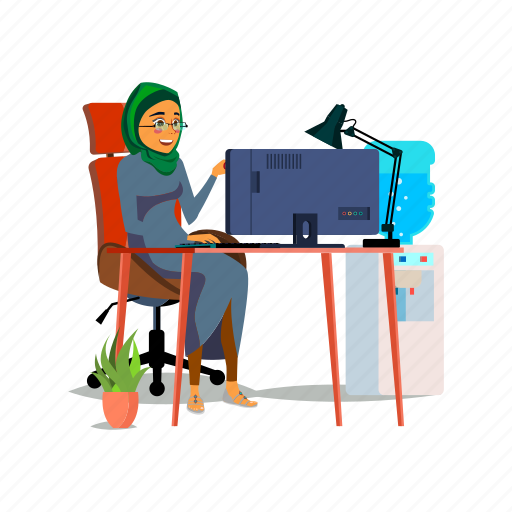Woman, happy, muslim, ceo, people, reading, person icon - Download on Iconfinder