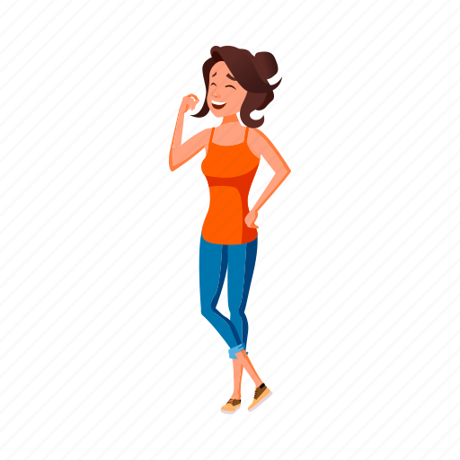 Woman, smiling, looking, funny, animal, people, zoo icon - Download on Iconfinder