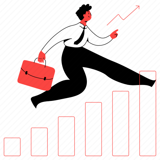 Business, increase, arrow, upwards, up, profit, graph illustration - Download on Iconfinder