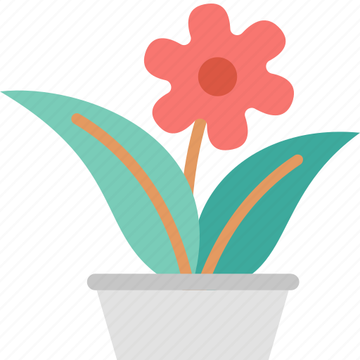 Flowerpot, decoration, flower, greenery, nature, pot, pretty icon - Download on Iconfinder